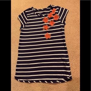 Three Hearts Stripe Tee Girls Med